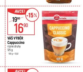 Váš výběr Cappuccino
