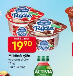 Kunín Mléčná rýže
