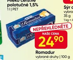 Romadur vybrané druhy