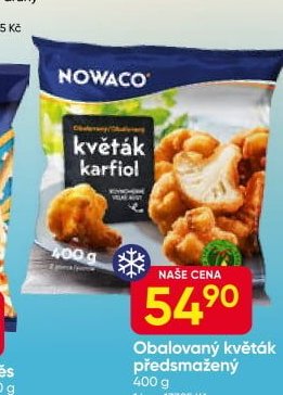 Obalovaný květák předsmažený