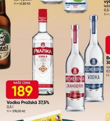 Vodka Pražská 37,5%