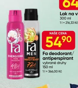 Fa deodorant/antiperspirant