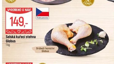 Selská kuřecí stehna Globus