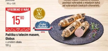 Paštika s telecím masem, Globus