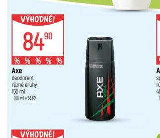 Axe deodorant