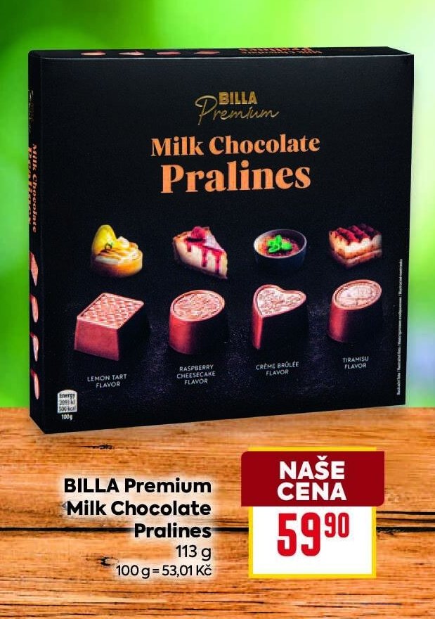 BILLA Premium Milk Chocolate Pralines