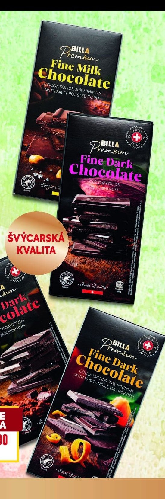 BILLA Premium Čokoláda dark