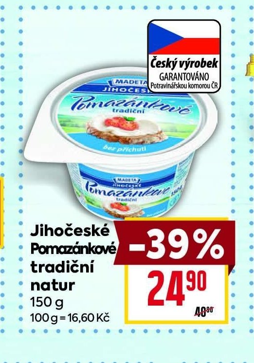 Jihočeské pomazánkové tradiční natur 150 g - BILLA akcniletaky.com