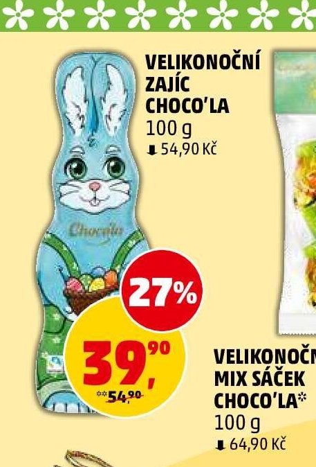 Velikonoční zajíc Choco'la 100 g