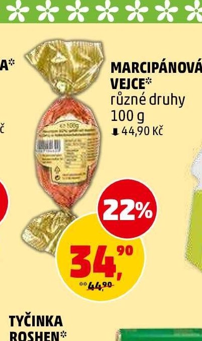 Marcipánová vejce různé druhy 100 g
