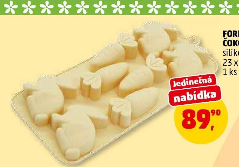FORMA NA ČOKOLÁDU silikonová
