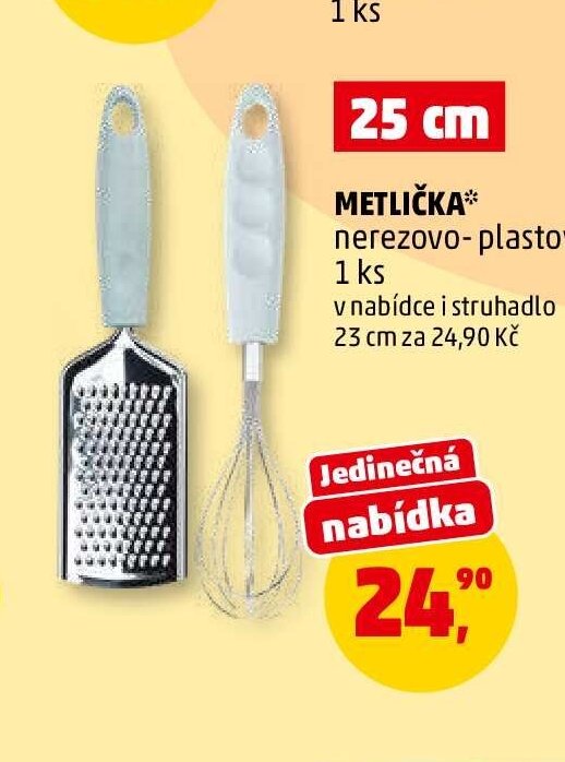 METLIČKA nerezovo-plastová