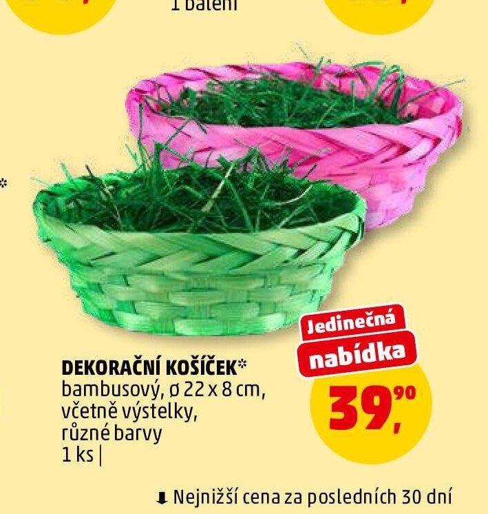 DEKORAČNÍ KOŠÍČEK bambusový
