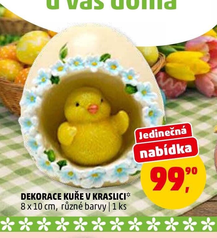 DEKORACE KUŘE V KRASLICI
