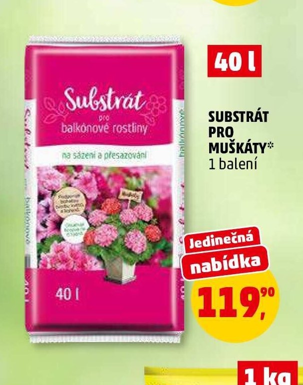 Substrát pro muškáty