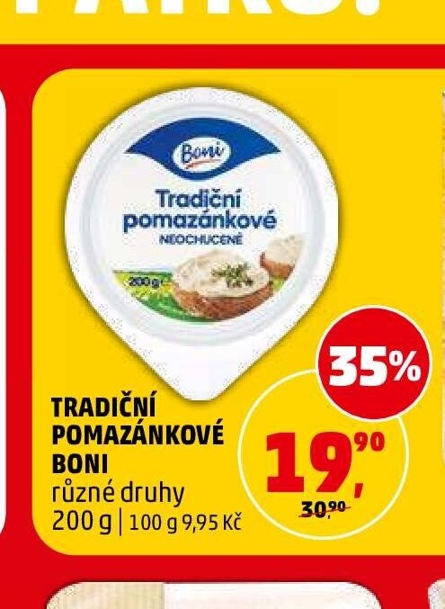 Tradiční pomazánkové Boni