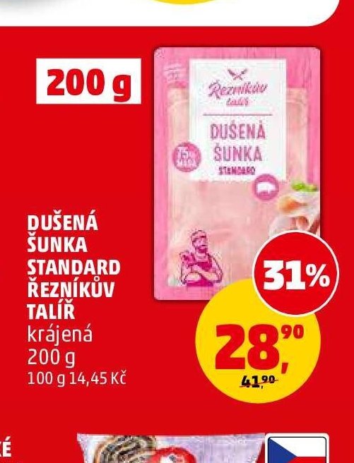 Dušená šunka standard Řezníkův talíř