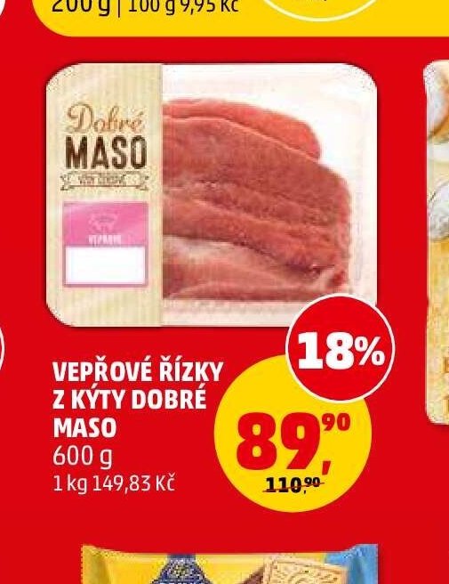 Vepřové řízky z kýty Dobré maso