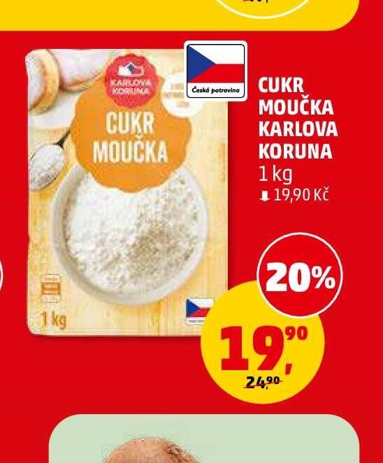 Cukr moučka Karlova Koruna