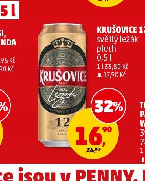 Krušovice 12 světlý ležák