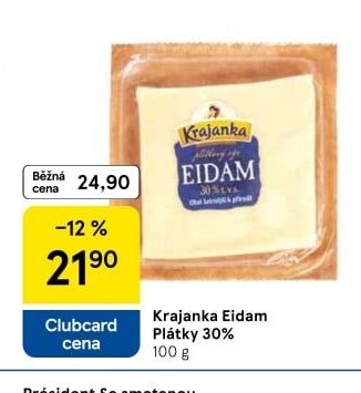 Krajanka Eidam Plátky 30%