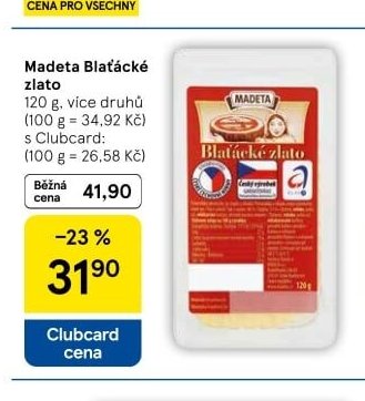 Madeta Blaťácké zlato