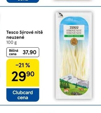 Tesco Sýrové nitě neuzené