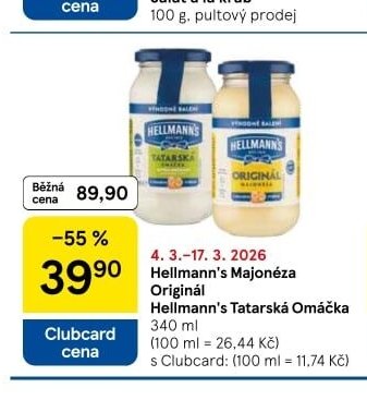 Hellmann's Majonéza Originál / Tatarská Omáčka