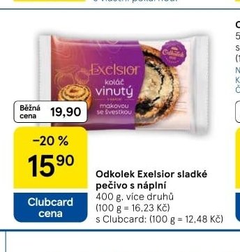 Odkołek Exelsior sladké pečivo s náplní