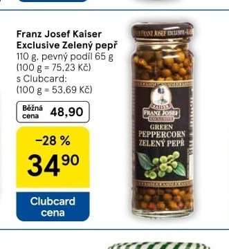 Franz Josef Kaiser Exclusive Zelený pepř