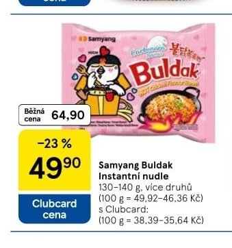 Samyang Buldak Instantní nudle