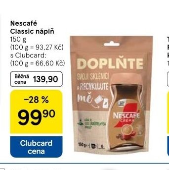 Nescafé Classic náplň