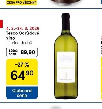 Tesco Odrůdové víno