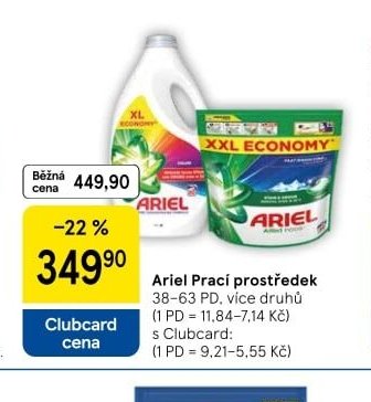 Ariel prací prostředek