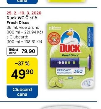 Duck WC čistič Fresh Discs