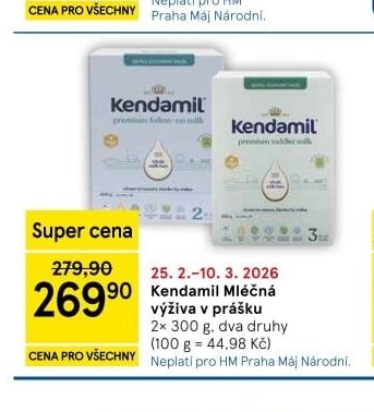 Kendamil mléčná výživa v prášku