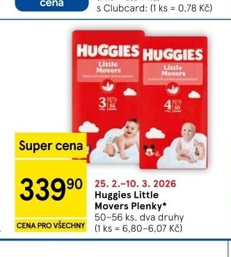 Huggies Little Movers plenky