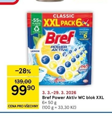 Bref Power Aktiv WC blok XXL