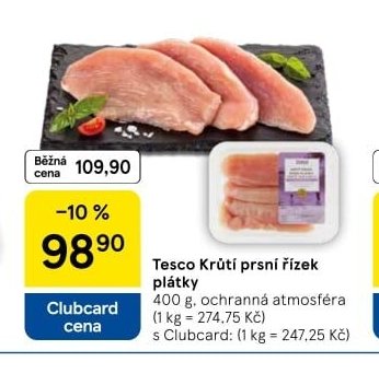 Tesco Krůtí prsní řízek plátky