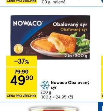Nowaco Obalovaný sýr