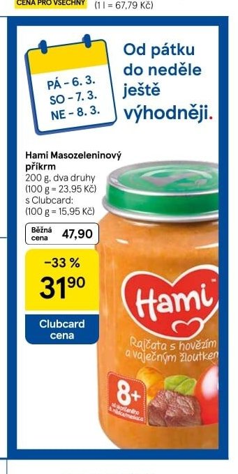 Hami Masozeleninový příkrm