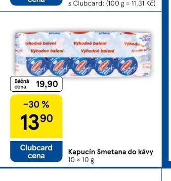 Kapucín Smetana do kávy