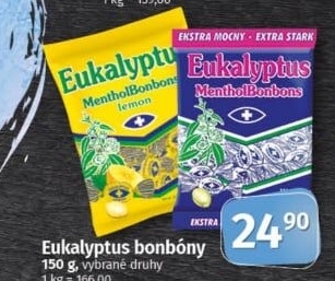 Bonbony mentolové Eukalyptus