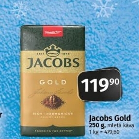 Mletá káva Jacobs Gold