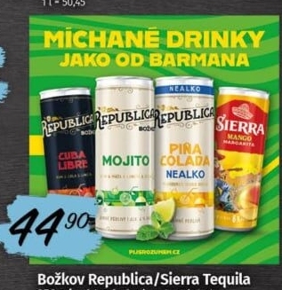Nápoj míchaný Mojito Republica Božkov