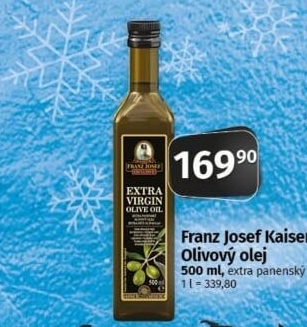 Olivový olej extra panenský Exclusive Franz Josef Kaiser