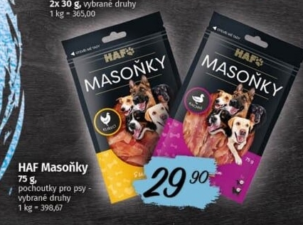 Pamlsky pro psy Masoňky Haf HTC Servis