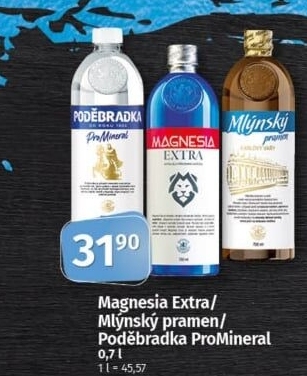 Přírodní voda Magnesia Extra