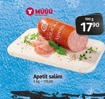 Salám Apetit Maso uzeniny Polička