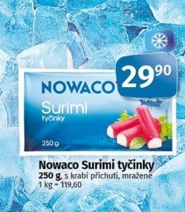 Surimi tyčinky mražené Nowaco